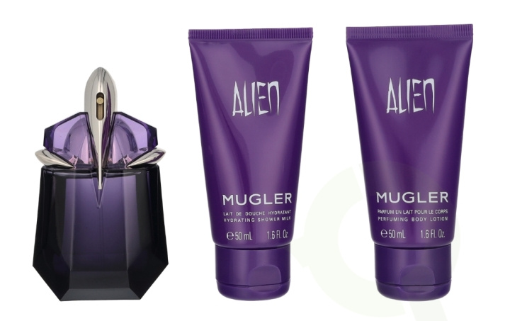 Thierry Mugler Alien Giftset 130 ml Edp Spray 30ml/Body Lotion 50ml/Shower Milk 50ml i gruppen HELSE OG SKJØNNHET / Gavesett / Gavesett for henne hos TP E-commerce Nordic AB (D16761)