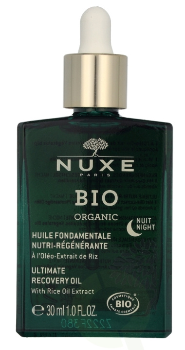 Nuxe Bio Organic Rice Oil Extract Recovery Oil 30 g i gruppen HELSE OG SKJØNNHET / Hudpleie / Ansikt / Ansiktsolje hos TP E-commerce Nordic AB (D16762)