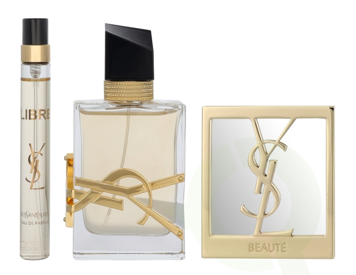 Yves Saint Laurent YSL Libre Giftset 60 ml Edp Spray 50ml/Edp Spray 10ml/Mirror i gruppen HELSE OG SKJØNNHET / Gavesett / Gavesett for henne hos TP E-commerce Nordic AB (D16764)