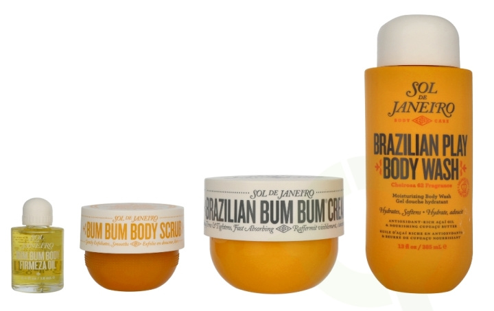 Sol De Janeiro Rio Shower Ritual Giftset 712 ml Body Cream 240ml/Body Scrub 75g/Shower Gel 385ml/Body Oil 12ml i gruppen HELSE OG SKJØNNHET / Gavesett / Gavesett for henne hos TP E-commerce Nordic AB (D16770)