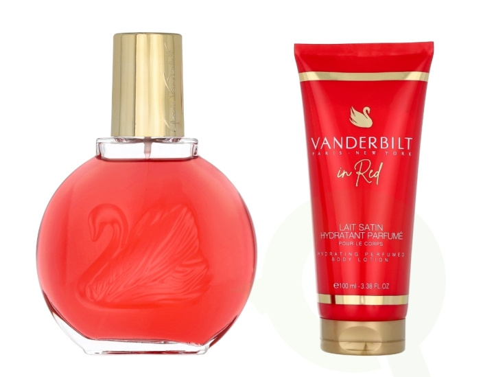 Gloria Vanderbilt In Red Giftset 200 ml Edp Spray 100ml/Body Lotion 100ml i gruppen HELSE OG SKJØNNHET / Gavesett / Gavesett for henne hos TP E-commerce Nordic AB (D16794)