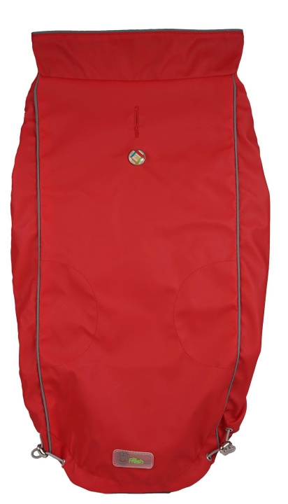 Canada Pooch GO FRESH PET - Vendbar regnjakke Scarlet Red Xs 29Cm - (632.7012) i gruppen HJEM, HUS OG HAGE / Dyretilbehør / Hund hos TP E-commerce Nordic AB (D16844)