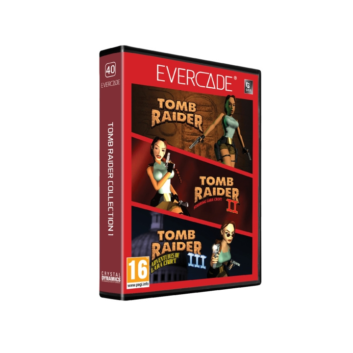 Blaze Evercade Tomb Raider Giga Cart Col 1 i gruppen Elektronikk / TV-spill & tilbehør / Andre spill hos TP E-commerce Nordic AB (D16860)