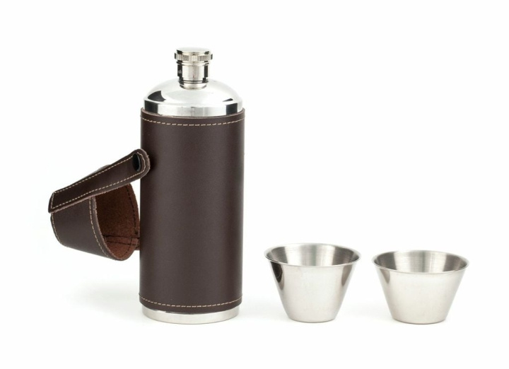 Kikkerland Flask Leather (BA58) i gruppen SPORT, FRITID & HOBBY / Friluftsliv / Termoser og flasker hos TP E-commerce Nordic AB (D16926)