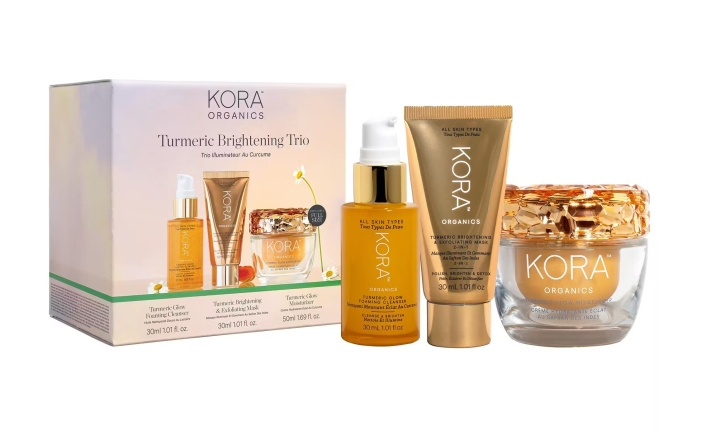 KORA Organics Gurkemeie Brightening Trio Gaveeske i gruppen HELSE OG SKJØNNHET / Gavesett / Gavesett for henne hos TP E-commerce Nordic AB (D16939)