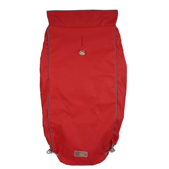 Canada Pooch Go Fresh Pet - Vendbar regnjakke Scarlet Red L 46cm i gruppen HJEM, HUS OG HAGE / Dyretilbehør / Hund hos TP E-commerce Nordic AB (D16964)
