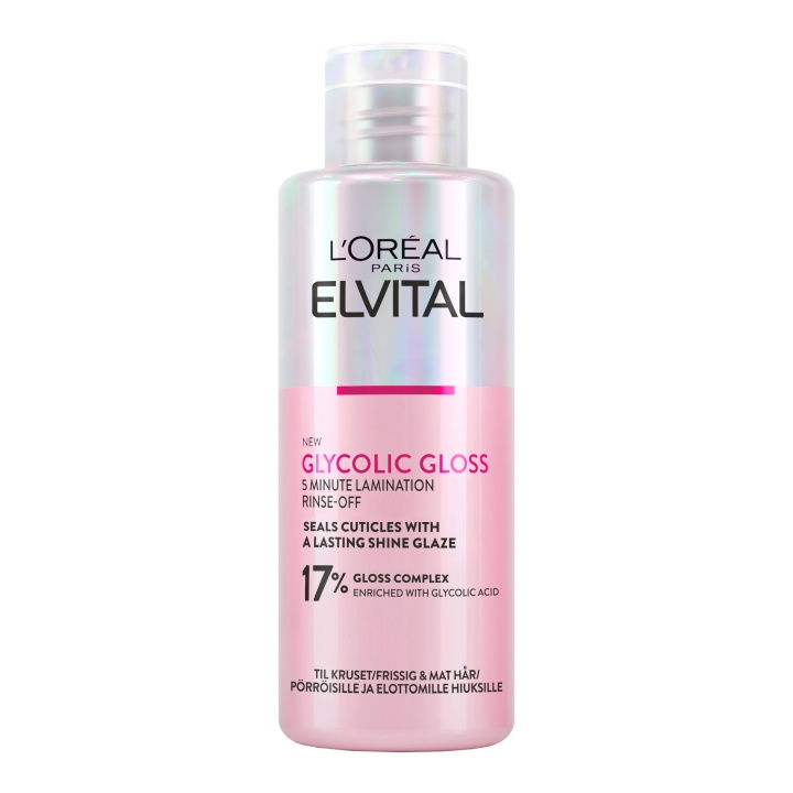 L\'Oreal Paris Elvital Glycolic Gloss skyllebehandling for normalt hår - 200 ml i gruppen HELSE OG SKJØNNHET / Hår & styling / Hårpleie hos TP E-commerce Nordic AB (D16994)