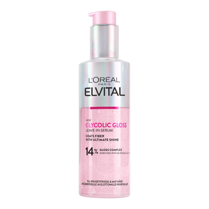 L\'Oreal Paris Elvital Glycolic Gloss leave-in for normalt hår - 150 ml i gruppen HELSE OG SKJØNNHET / Hår & styling / Hårpleie / Balsamspray/Leave-in hos TP E-commerce Nordic AB (D16995)
