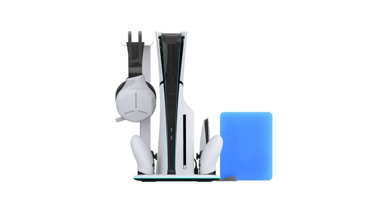iMP TECH DLX LED multifunksjonsladertårn PS5 SLIM / PS5 i gruppen Elektronikk / TV-spill & tilbehør / Sony PlayStation 5 hos TP E-commerce Nordic AB (D17016)