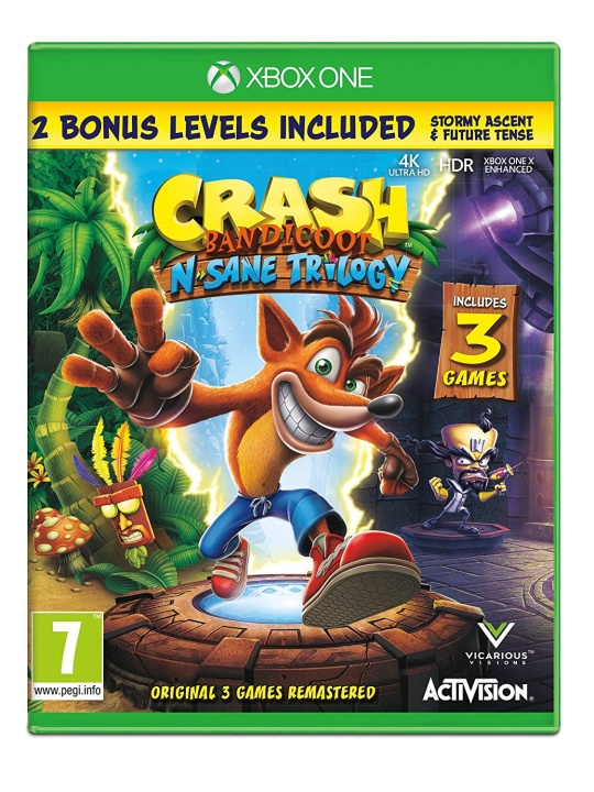 Crash Bandicoot - N\'Sane Trilogy Remastered (XONE) i gruppen Elektronikk / TV-spill & tilbehør / Xbox One / Spill hos TP E-commerce Nordic AB (D17172)