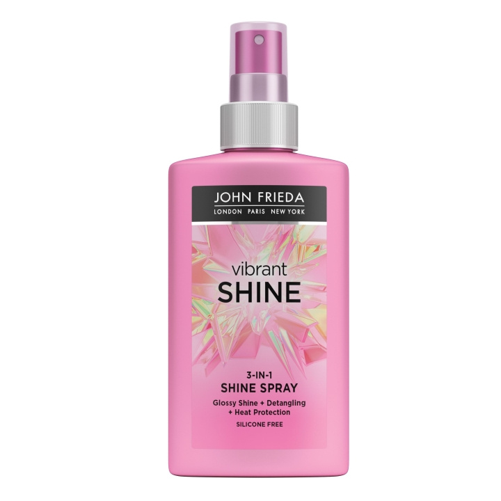 John Frieda Vibrant Shine Color 3-i-1 Shine Spray - 150 ml i gruppen HELSE OG SKJØNNHET / Hår & styling / Hårstyling / Hårspray hos TP E-commerce Nordic AB (D17211)