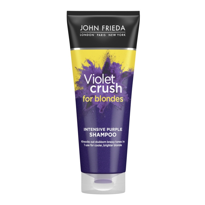 John Frieda Violet Crush for Blondes Intensive Purple Shampoo - Lilla - 250 ml i gruppen HELSE OG SKJØNNHET / Hår & styling / Hårpleie / Sjampo hos TP E-commerce Nordic AB (D17214)