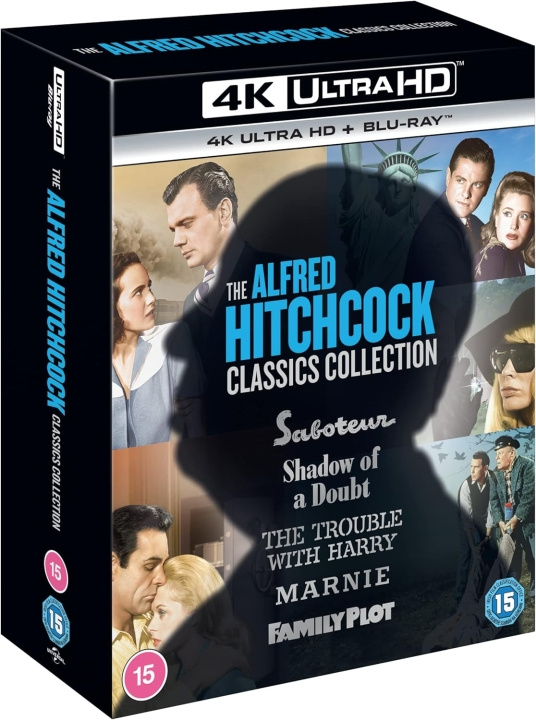 Alfred Hitchcock Classics Collection 2 (5 Films) 4K Ultra HD + Blu-Ray i gruppen Elektronikk / Lyd & Bilde / TV og tilbehør / Filmer / Blu-ray hos TP E-commerce Nordic AB (D17265)