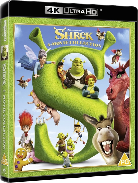 Shrek 1 to 4 Complete Movie Collection 4K Ultra HD i gruppen Elektronikk / Lyd & Bilde / TV og tilbehør / Filmer / Blu-ray hos TP E-commerce Nordic AB (D17268)