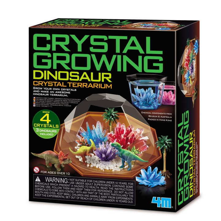 4M Krystalldyrking / Dinosaur Crystal Terrarium (EU) - (4M-03926) i gruppen LEKER, BARN OG BABY / Leker / Eksperiment & DIY hos TP E-commerce Nordic AB (D17274)