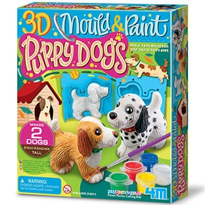 4M Form og mal, 3D valpehunder - (4M-04784) i gruppen LEKER, BARN OG BABY / Leker / Håndtverk hos TP E-commerce Nordic AB (D17278)