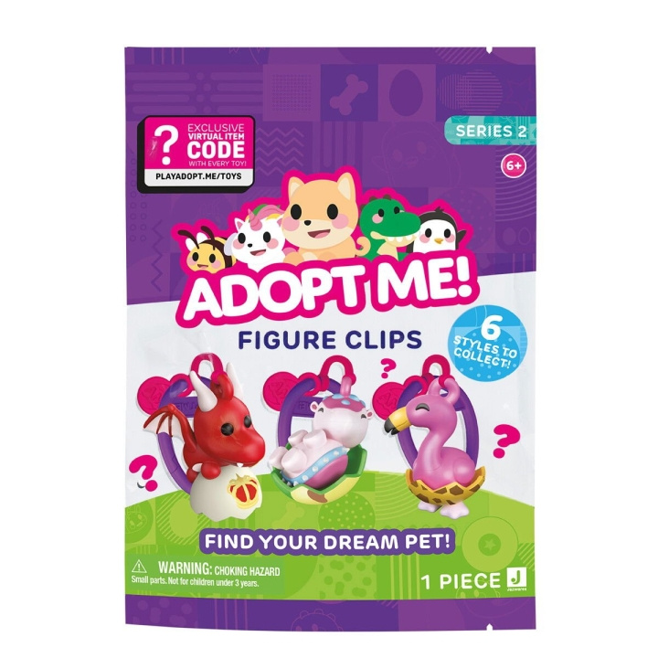 Adopt Me Clip On-figur 7,5 CM Asst. - (243-0367) i gruppen LEKER, BARN OG BABY / Babyleker (0-3 år) / Kosedyr hos TP E-commerce Nordic AB (D17310)