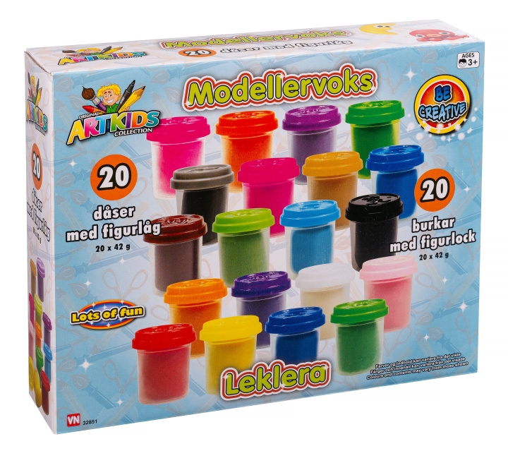 ArtKids 20 bokser leire (32851) i gruppen LEKER, BARN OG BABY / Leker / Lek leire, lek sand og tilbehør hos TP E-commerce Nordic AB (D17399)