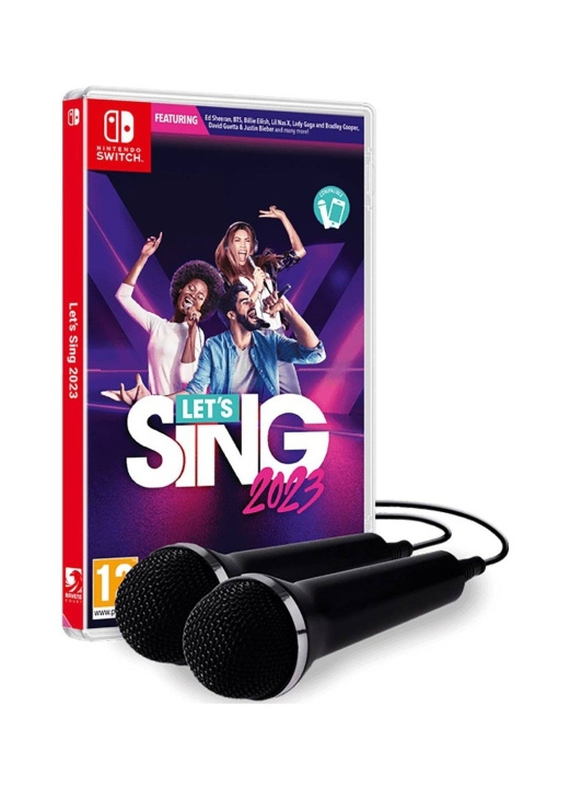 Let\'s Sing 2023 (Double Mic Bundle) (SPA/Multi in Game) (Switch) i gruppen Elektronikk / TV-spill & tilbehør / Nintendo Switch / Spel hos TP E-commerce Nordic AB (D17452)