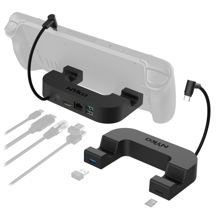 Nyko Steam Deck Power Dock 7-i-1 Usb-C-dokkingsstasjon i gruppen SMARTTELEFON & NETTBRETT / Ladere og Kabler / Dokkingstasjoner hos TP E-commerce Nordic AB (D17497)