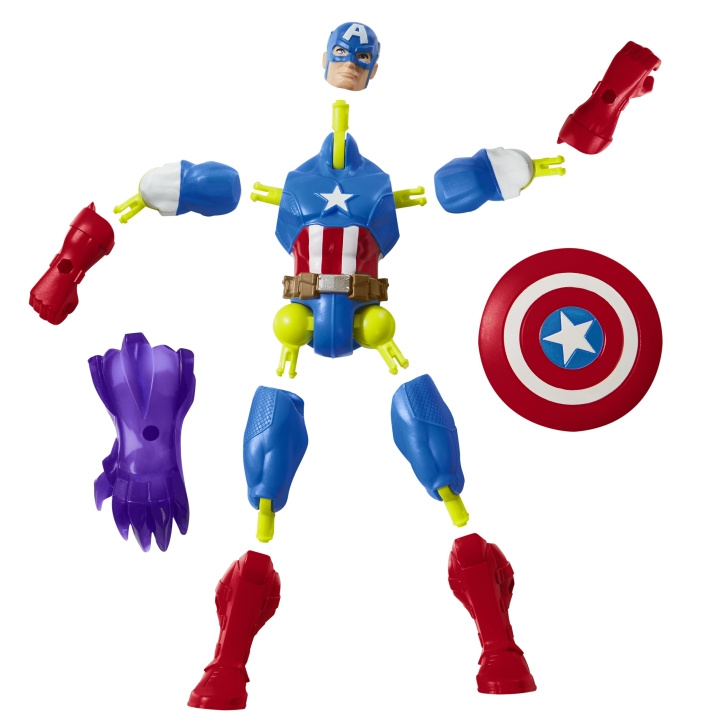 AVENGERS Marvel Captain America Mix Mashers Actionfigur (F9267) i gruppen LEKER, BARN OG BABY / Leker / Dukker & tilbehør hos TP E-commerce Nordic AB (D17558)