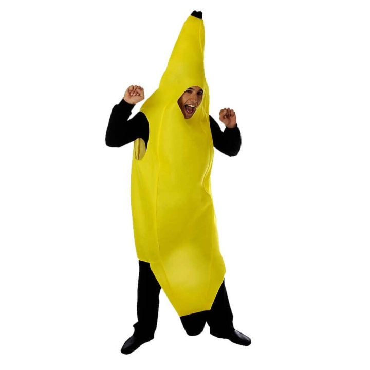 MikaMax Banankostyme - voksen (03939) i gruppen LEKER, BARN OG BABY / Leker / Masker og kostymer hos TP E-commerce Nordic AB (D17619)