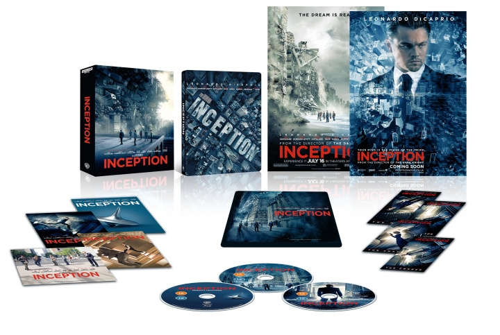 INCEPTION STEELBOOK 3-disc (BD + 4K UHD i gruppen Elektronikk / Lyd & Bilde / TV og tilbehør / Filmer / Blu-ray hos TP E-commerce Nordic AB (D17636)