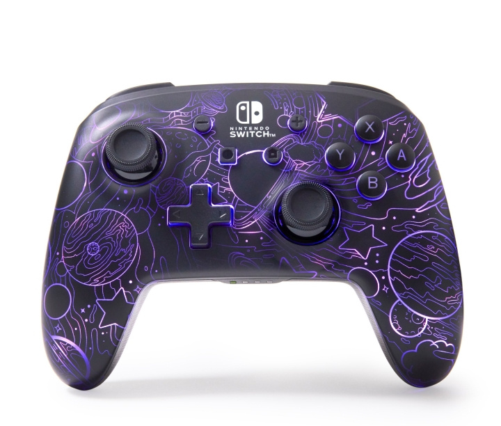 PowerA Forbedret trådløs kontroller med Lumectra - Galactic Vortex (Nintendo Switch) i gruppen Elektronikk / TV-spill & tilbehør / Nintendo Switch / Tilbehør hos TP E-commerce Nordic AB (D17677)