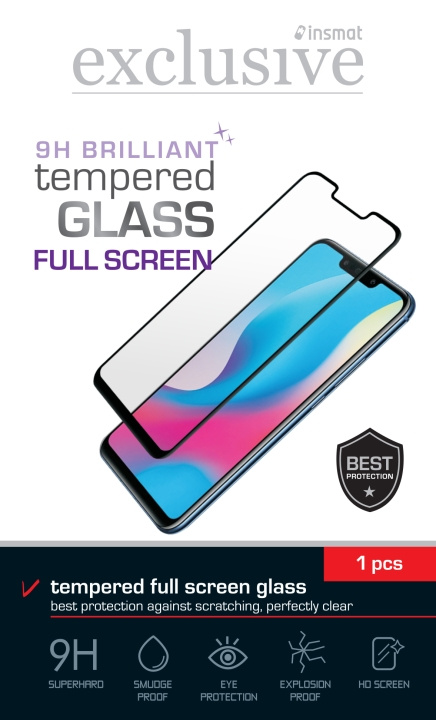 Insmat Panserglass, OnePlus Nord CE 3 Lite, svart i gruppen SMARTTELEFON & NETTBRETT / Mobilbeskyttelse / OnePlus hos TP E-commerce Nordic AB (D18012)