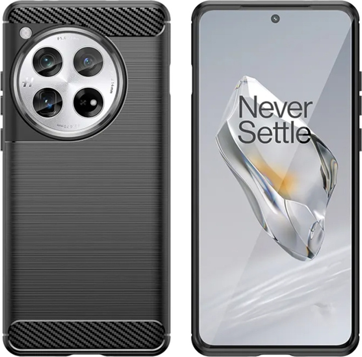 Insmat C&S Style bakdeksel, OnePlus 12, svart i gruppen SMARTTELEFON & NETTBRETT / Mobilbeskyttelse / OnePlus hos TP E-commerce Nordic AB (D18038)