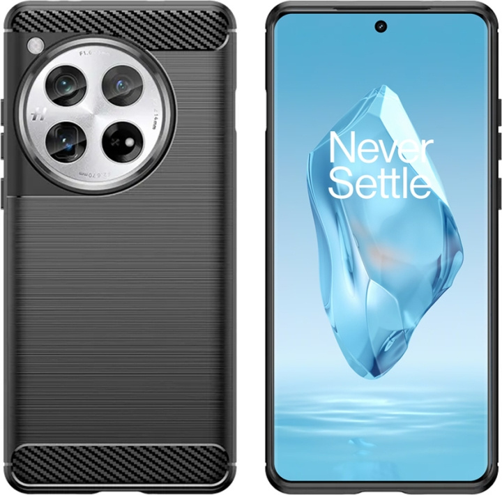Insmat C&S Style bakdeksel, OnePlus 12R, svart i gruppen SMARTTELEFON & NETTBRETT / Mobilbeskyttelse / OnePlus hos TP E-commerce Nordic AB (D18042)