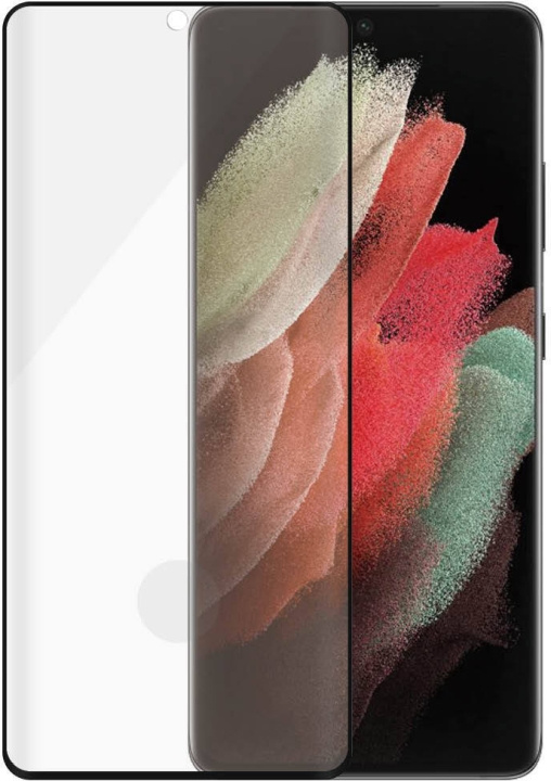 PanzerGlass Case Friendly Fingerprint Armoured Glass, Galaxy S21 Ultra, svart i gruppen SMARTTELEFON & NETTBRETT / Mobilbeskyttelse / Samsung hos TP E-commerce Nordic AB (D18050)