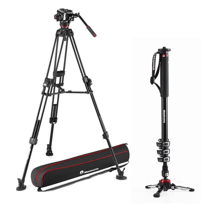 Manfrotto 645 Fast Video Head 504X Monopod Video Bundle i gruppen Elektronikk / Foto og video / Fotograferingsutstyr / Stativer hos TP E-commerce Nordic AB (D18123)