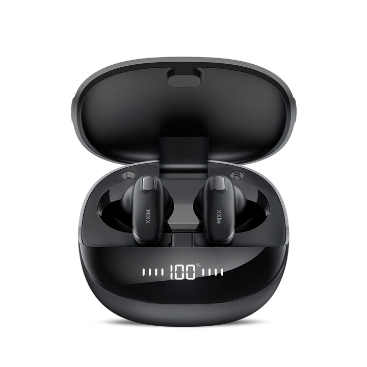 MIXX Hodetelefon Mini Charge 2 In-Ear Tws Qi Trådløs Svart i gruppen Elektronikk / Lyd & Bilde / Hodetelefoner & Tilbehør / Hodetelefoner hos TP E-commerce Nordic AB (D18131)