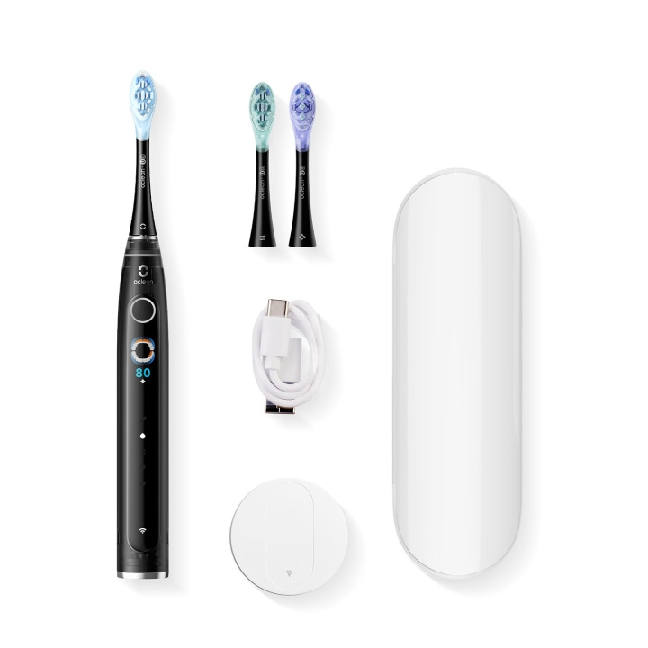 Oclean Elektrisk Tannbørste X Pro 20 Set Svart i gruppen HELSE OG SKJØNNHET / Munnpleie / Elektriske tannbørster hos TP E-commerce Nordic AB (D18140)