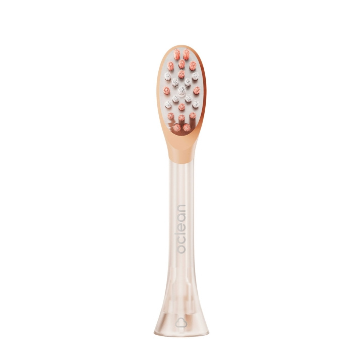Oclean Brush Head Easy Clean 2 Pack Orange i gruppen HELSE OG SKJØNNHET / Munnpleie / Elektriske tannbørster tilbehør hos TP E-commerce Nordic AB (D18159)