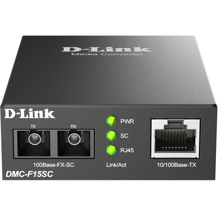 D-Link DMC-F15SC 10/100BaseTX to 100BaseFX SC Single-mode Media Converter 15km i gruppen Datautstyr / Nettverk / Mediakonvertere hos TP E-commerce Nordic AB (D18170)