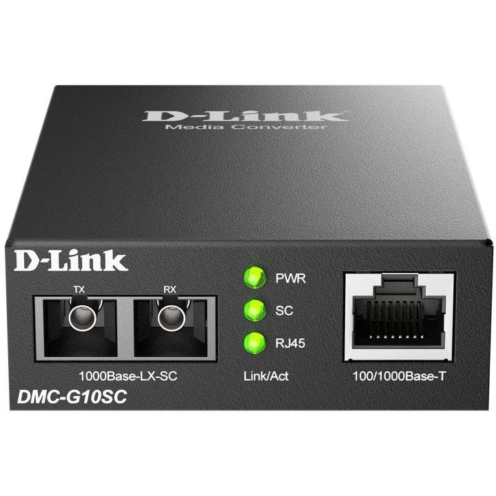 D-Link DMC-G10SC 100/1000BaseT to 1000BaseLX SC Single-mode Media Converter 10 km i gruppen Datautstyr / Nettverk / Mediakonvertere hos TP E-commerce Nordic AB (D18173)