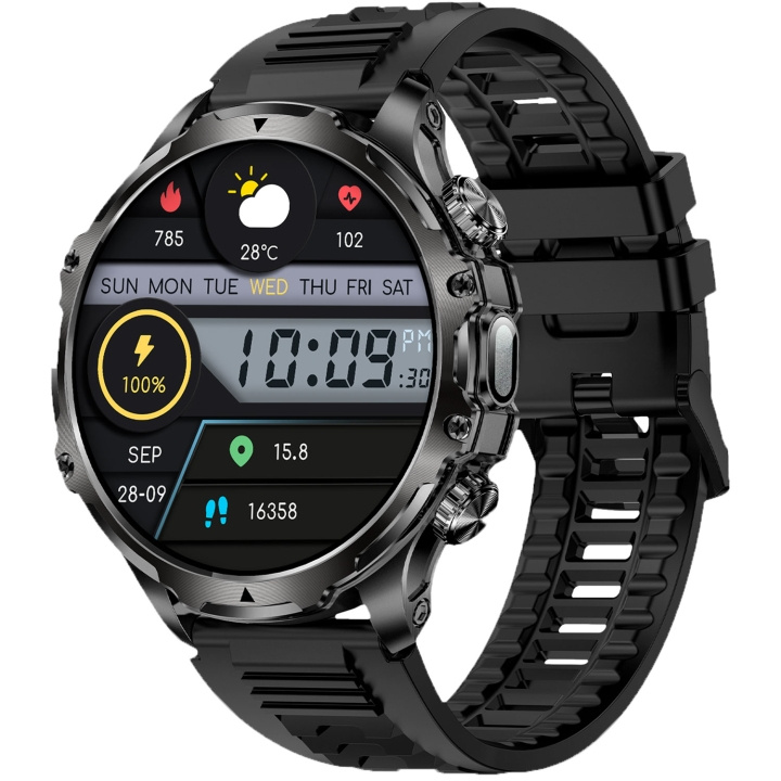 KSIX Smartklocka Venture - Svart i gruppen SPORT, FRITID & HOBBY / Smartwatch og Aktivitetsmålere / Smartwatches hos TP E-commerce Nordic AB (D18178)