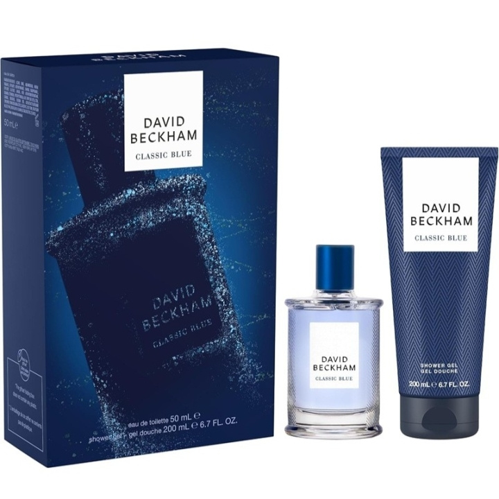 David Beckham Giftset David Beckham Classic Blue Edt 50ml + Shower Gel 200ml i gruppen HELSE OG SKJØNNHET / Gavesett / Gavesett for ham hos TP E-commerce Nordic AB (D18210)