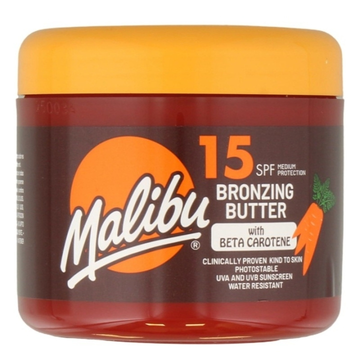 Malibu Bronzing Butter with Beta Carotene SPF15 300ml i gruppen HELSE OG SKJØNNHET / Hudpleie / Soling / Brun uten sol hos TP E-commerce Nordic AB (D18212)