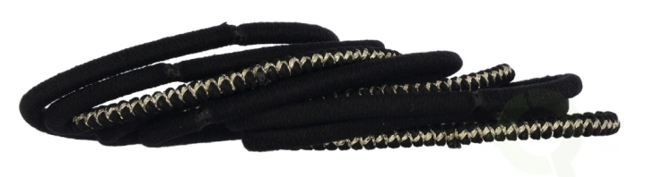 Bachca Paris Thick Hair Elastics Set 9 piece 9 Pieces Black & Lurex i gruppen SPORT, FRITID & HOBBY / Tilbehør / Annet tilbehør hos TP E-commerce Nordic AB (D18297)