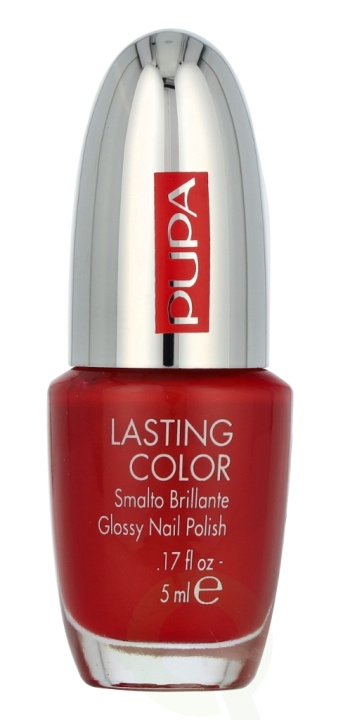 Pupa Milano Pupa Lasting Color Glassy Nail Polish 5 ml #601 Red Fire i gruppen HELSE OG SKJØNNHET / Manikyr/pedikyr / Neglelakk hos TP E-commerce Nordic AB (D18330)