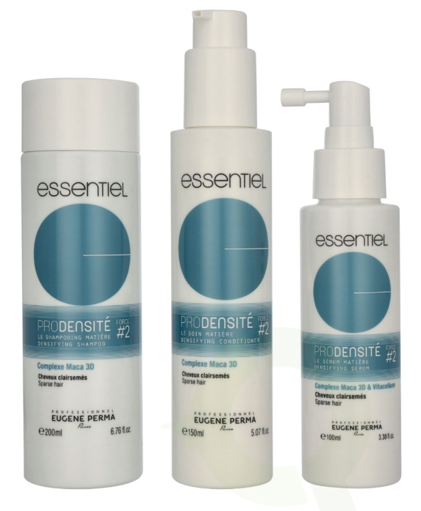 Eugene Perma Essentiel Pro Densite #2 Set 450 ml Shampoo 200ml/Conditioner 150ml/Serum 100ml i gruppen HELSE OG SKJØNNHET / Hår & styling / Hårpleie / Sjampo hos TP E-commerce Nordic AB (D18371)