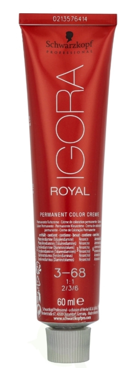Schwarzkopf Igora Royal Permanent Color Creme 60 ml 3-68 i gruppen HELSE OG SKJØNNHET / Hår & styling / Hårpleie / Hårfarge / Hårfarge & Fargebombe hos TP E-commerce Nordic AB (D18379)