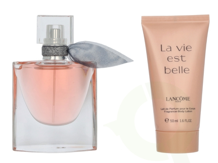 Lancome La Vie Est Belle Giftset 80 ml Edp Spray 30ml/Body Lotion 50ml i gruppen HELSE OG SKJØNNHET / Duft og parfyme / Parfyme / Parfyme for henne hos TP E-commerce Nordic AB (D18413)