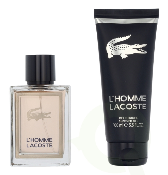Lacoste L\'Homme Giftset 150 ml Edt Spray 50ml/Shower Gel 100ml i gruppen HELSE OG SKJØNNHET / Duft og parfyme / Parfyme / Parfyme for han hos TP E-commerce Nordic AB (D18415)