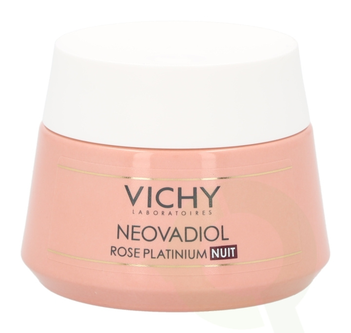 Vichy Neovadiol Rose Platinium Night Cream 50 ml Calcium + Vegetal Sugars Natural And Dull Skin i gruppen HELSE OG SKJØNNHET / Hudpleie / Ansikt / Nattkrem hos TP E-commerce Nordic AB (D18449)