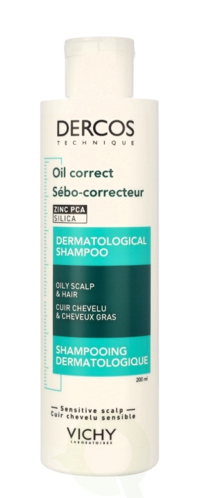 Vichy Dercos Oil-Correct Dermatological Shampoo 200 ml i gruppen HELSE OG SKJØNNHET / Hår & styling / Hårpleie / Sjampo hos TP E-commerce Nordic AB (D18454)