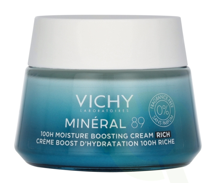Vichy Mineral 89 100H Moisture Boosting Cream - Rich 50 ml i gruppen HELSE OG SKJØNNHET / Hudpleie / Ansikt / Dagkrem hos TP E-commerce Nordic AB (D18457)